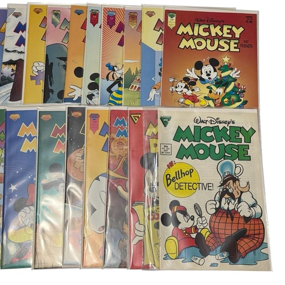 Disney Other - Vintage Walt Disney Mickey Mouse & Friends Comic Lot 20 Gemstone Gladstone NM